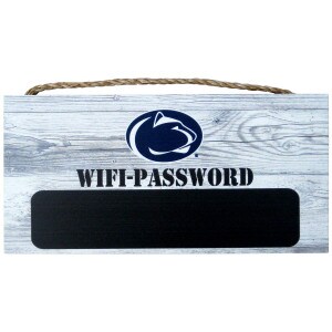 rustic looking Penn State Wifi-Password sign
